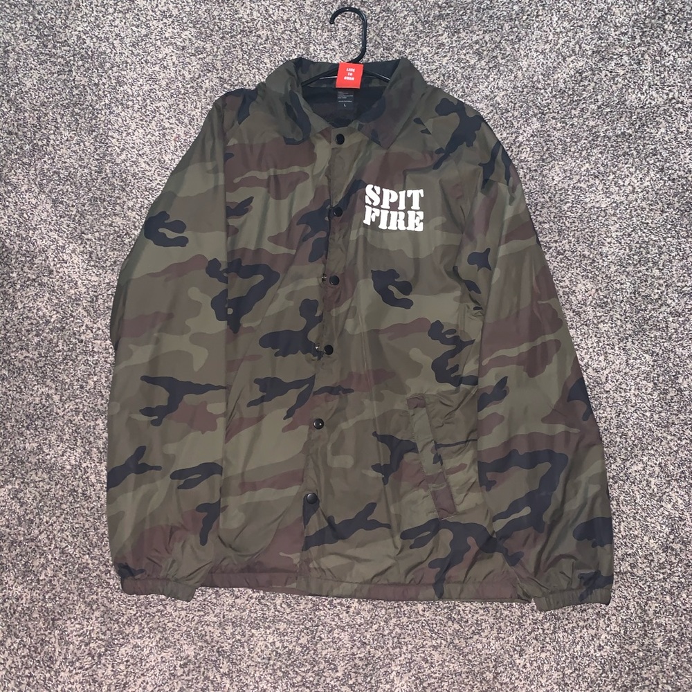 Spitfire Button Up Windbreaker